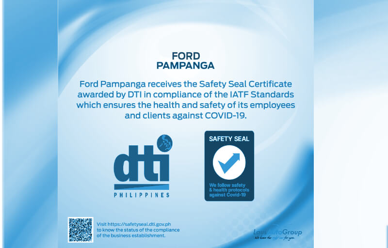 ford pampanga's safety seal
